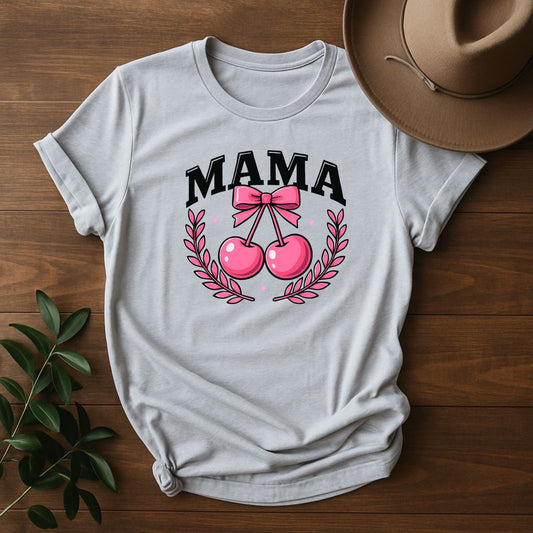 "MAMA" w/ Cherries Design